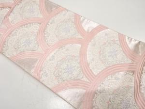 華紋に青海波織り出し　袋帯